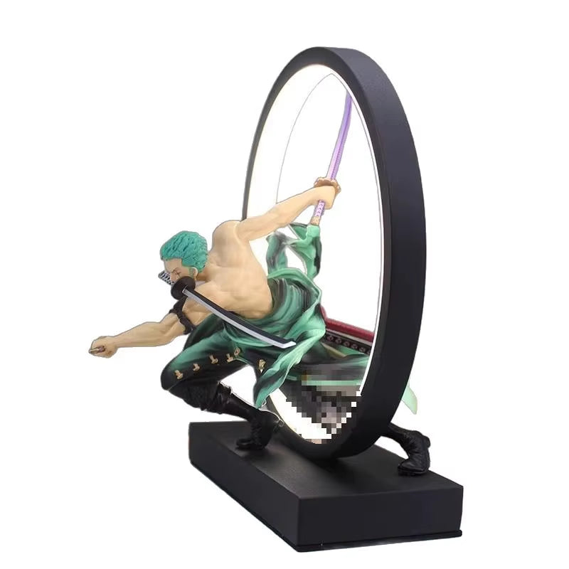 Plug in One Piece Zoro Anime Figure Lamp Kamado Nezuko Night Light Dimmable Night Light Cool Gift Boy Birthday Gifts