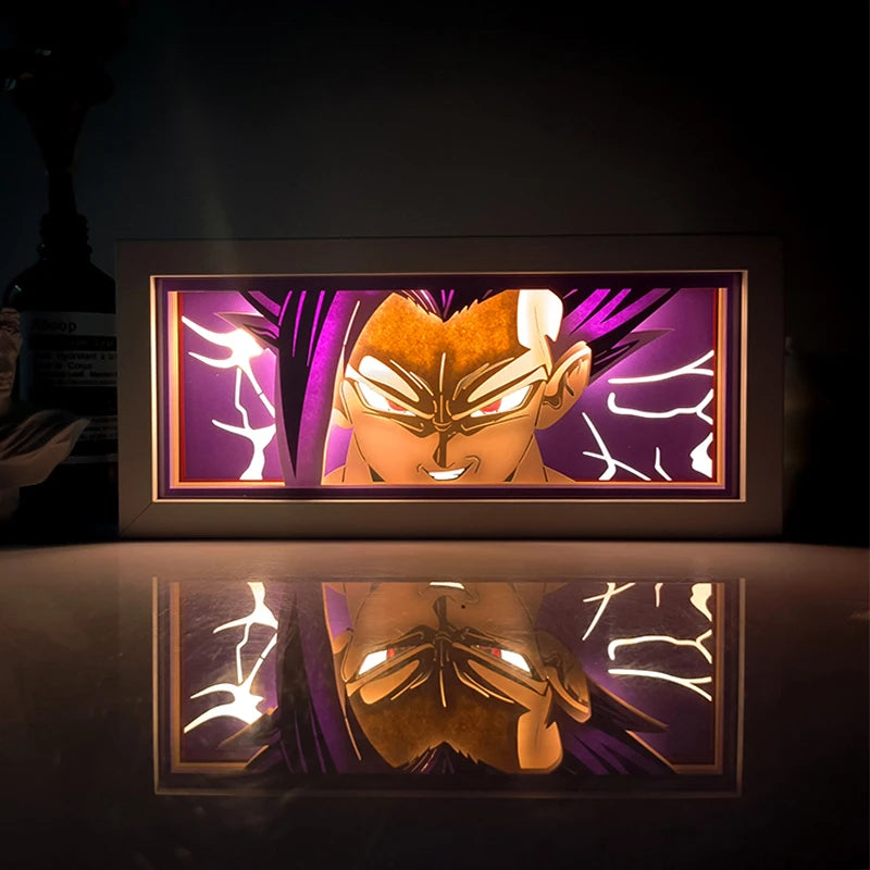 Anime Goku Vegeta Dragon Ball Z Super Saiyan 3D Lamp LED Night Light Goku Jiren Broly Table Lamp Gift Seven Colors USB Charging