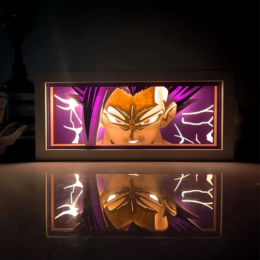 Anime Goku Vegeta Dragon Ball Z Super Saiyan 3D Lamp LED Night Light Goku Jiren Broly Table Lamp Gift Seven Colors USB Charging