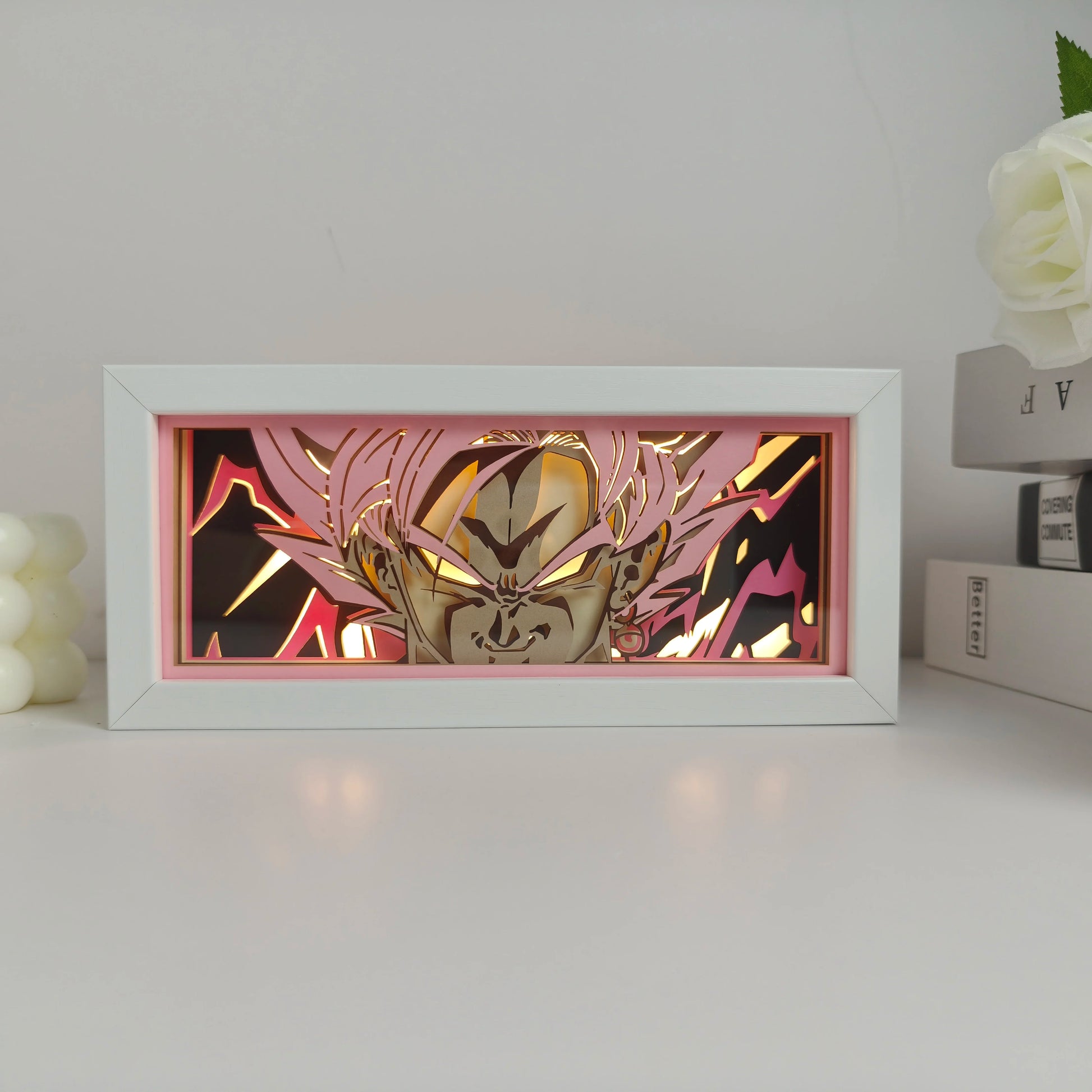 Anime Goku Vegeta Dragon Ball Z Super Saiyan 3D Lamp LED Night Light Goku Jiren Broly Table Lamp Gift Seven Colors USB Charging