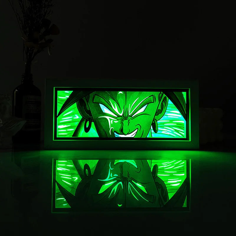 Anime Goku Vegeta Dragon Ball Z Super Saiyan 3D Lamp LED Night Light Goku Jiren Broly Table Lamp Gift Seven Colors USB Charging